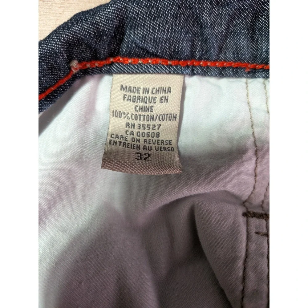 Marithe Francois Girbaud Denim Shorts Mens 32 Gray Blue Colorblock Baggy Y2K